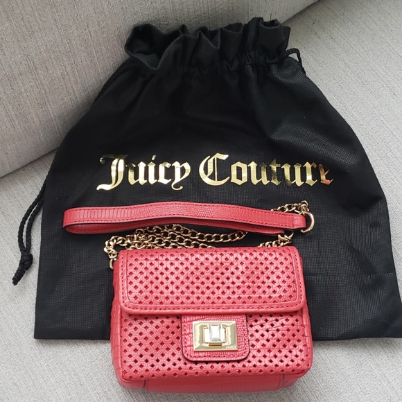 ❤ Juicy Couture Mini leather crossbody bag - Picture 2 of 8